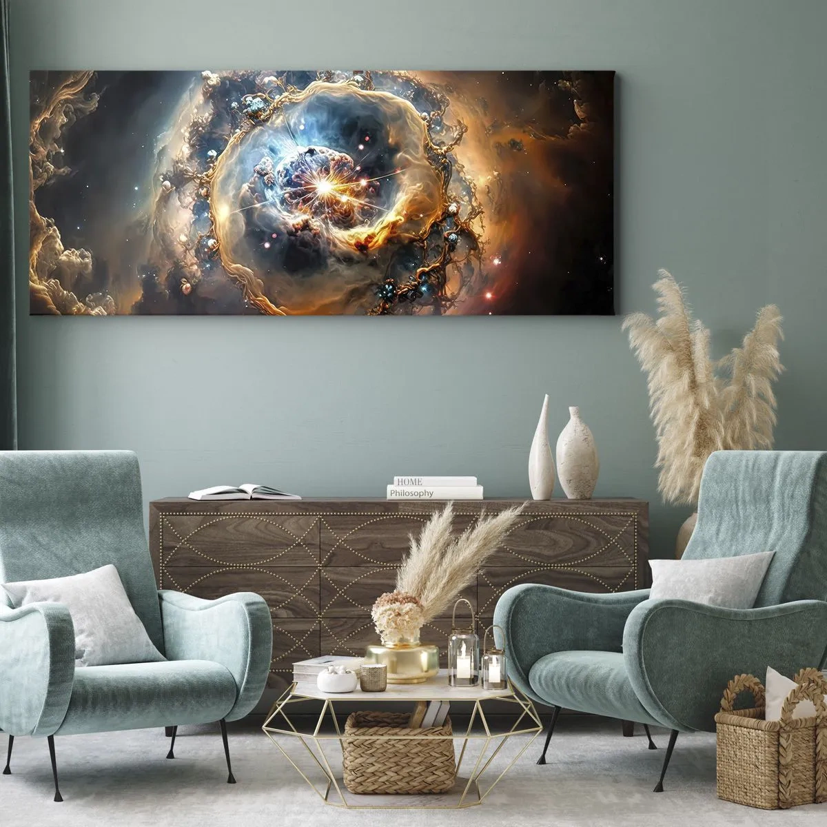 Tablou pe pânză - Început - 100x40 cm