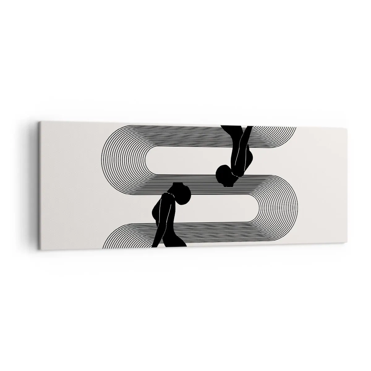 Tablou pe pânză - Simetrie senzuală - 140x50 cm