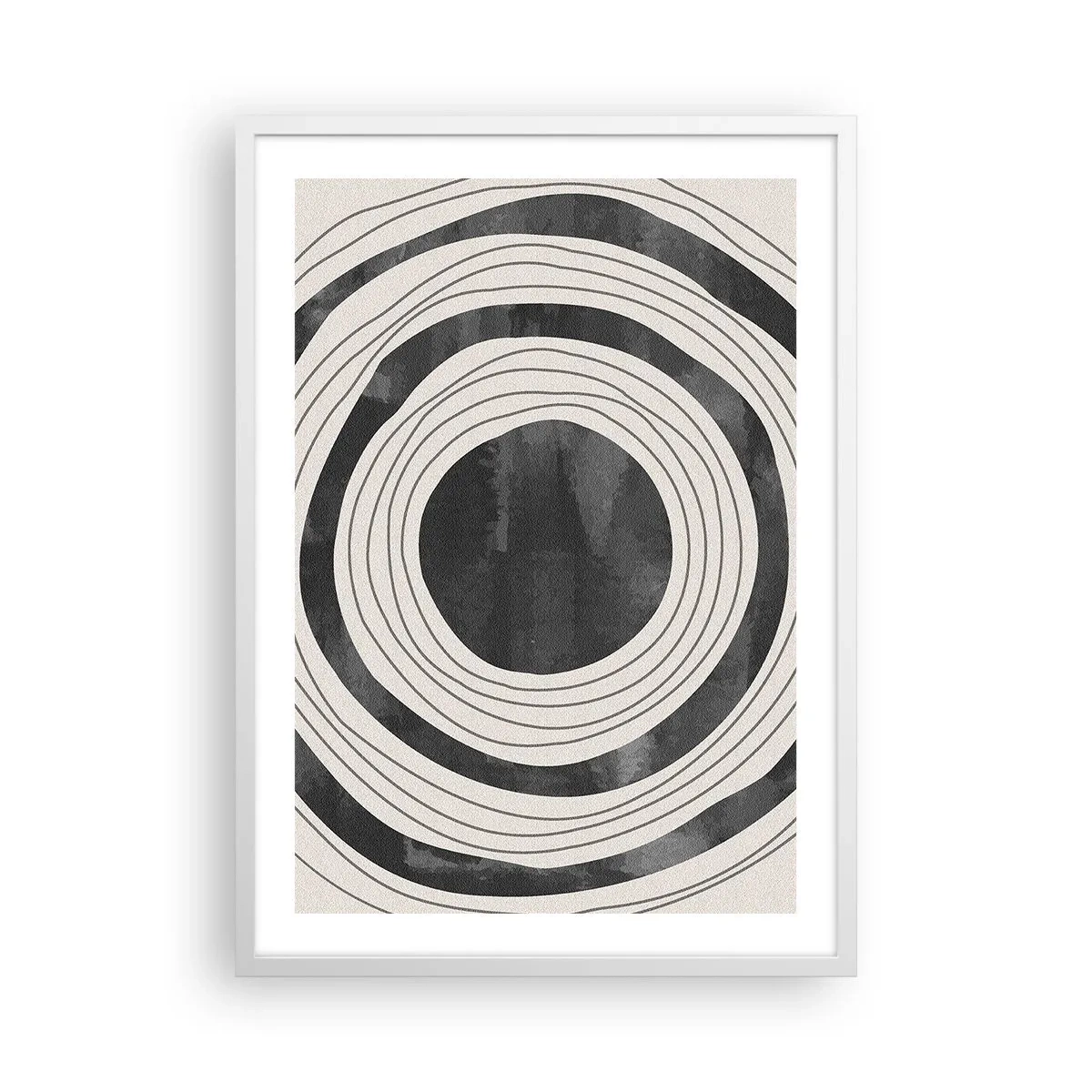 Poster în ramă albă - Direct la subiect - 50x70 cm