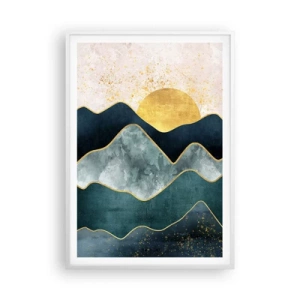 Poster în ramă albă - Dincolo de șapte munți - 70x100 cm