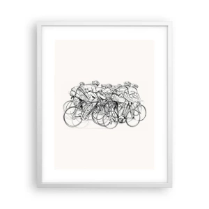 Poster în ramă albă - Mână în mână - 40x50 cm