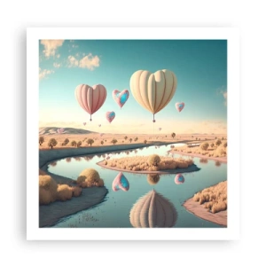 Poster - Iubirea ne înalță - 60x60 cm