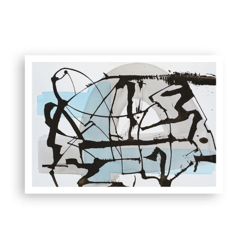Poster - Cu toate acestea, albastru - 100x70 cm