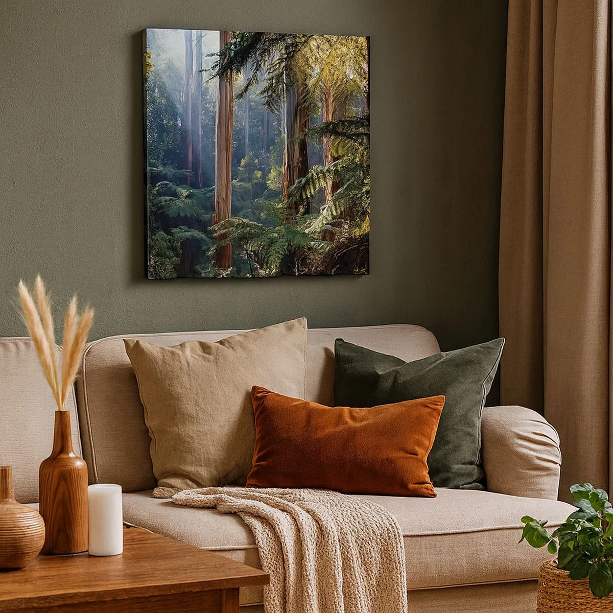 Tablou pe pânză - O poveste din pădure - 30x30 cm