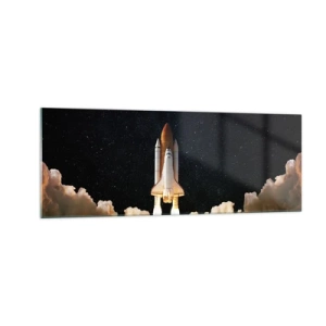Tablou pe sticlă - Ad astra! - 140x50 cm