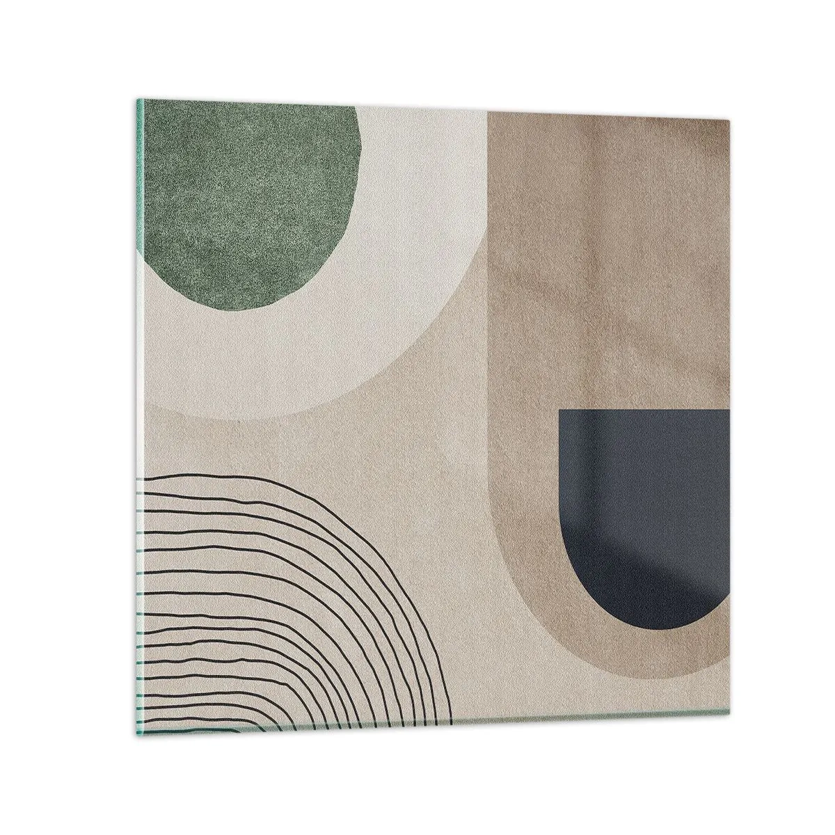 Tablou pe sticlă - Blândețea ovalului - 40x40 cm