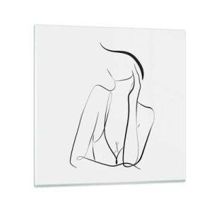 Tablou pe sticlă - Pe valul unui vis - 30x30 cm
