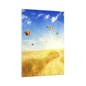 Tablou pe sticlă - Și cum să nu iubești vara? - 50x70 cm