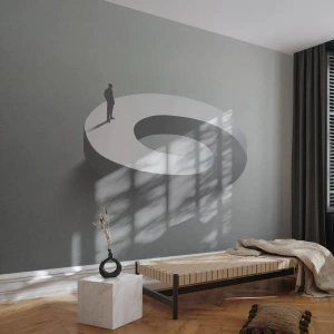 Fototapetă personalizată Premium Canvas - Înțelegi ceva? - Om, 3D, Om de afaceri