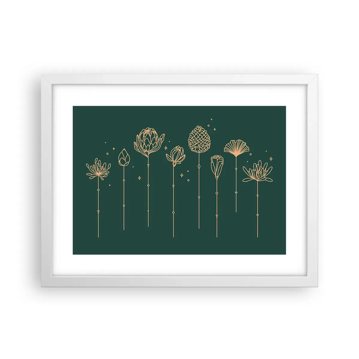 Poster în ramă albă - Familia IERBEscu - 40x30 cm