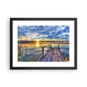 Poster în ramă neagră - Vântul se odihnește - 40x30 cm