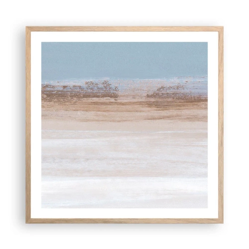 Poster în ramă de stejar deschis - Un peisaj ambiguu - 60x60 cm