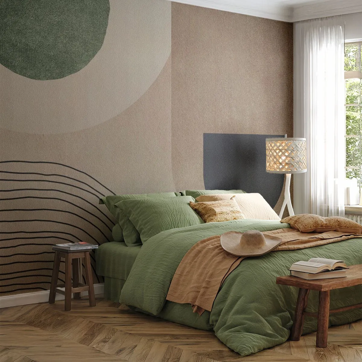 Tapet Standard Eco - Blândețea ovalului - Minimalism, Bucată, Abstracția - 400x280 cm