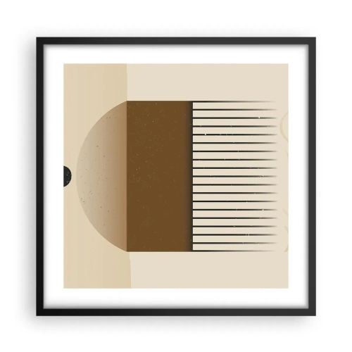 Poster în ramă neagră - Stări diferite - 50x50 cm