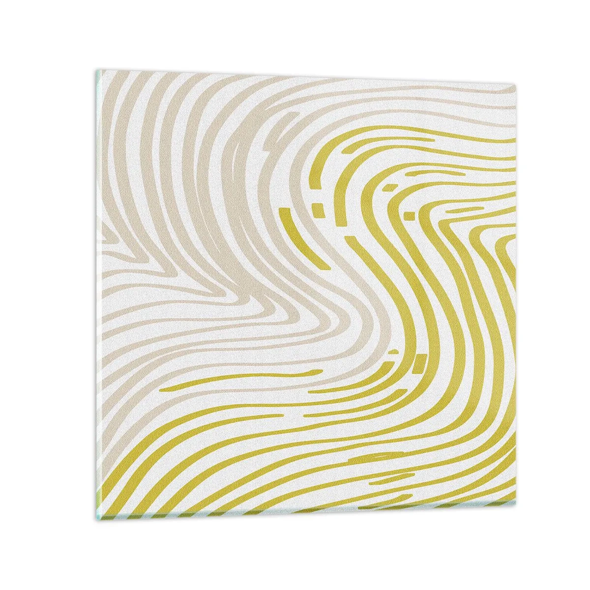 Tablou pe sticlă - Compoziție cu cambrare ușoară - 60x60 cm