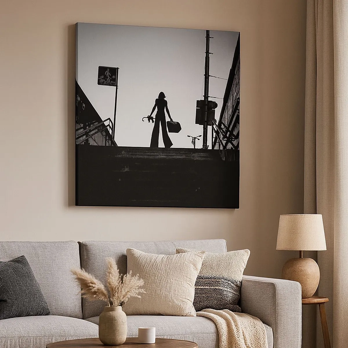 Tablou pe pânză - Rătăcire urbană - 30x30 cm