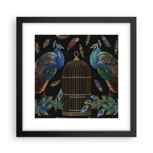 Poster în ramă neagră - În veșmânt regal - 30x30 cm