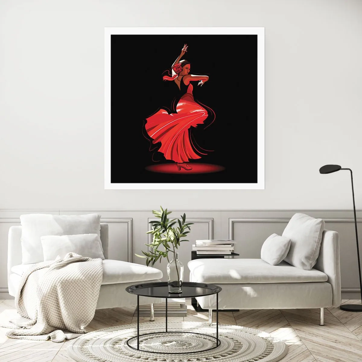 Poster - Spiritul înflăcărat al flamenco-ului - 30x30 cm