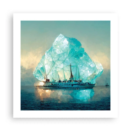 Poster - Diamant arctic - 50x50 cm
