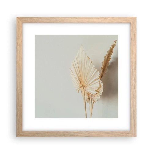 Poster în ramă de stejar deschis - Când este nevoie de ușurare - 30x30 cm