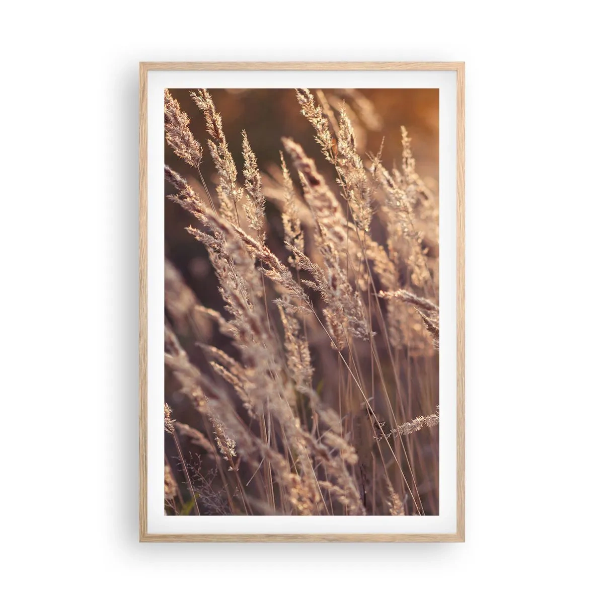 Poster în ramă de stejar deschis - Gata să întâmpine toamna - 61x91 cm