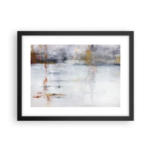 Poster în ramă neagră - În spatele cortinei de aer - 40x30 cm