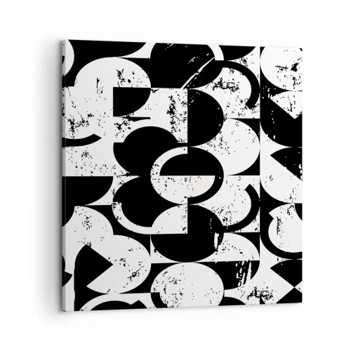 Tablou pe pânză - Albul e alb și negrul e negru - 50x50 cm