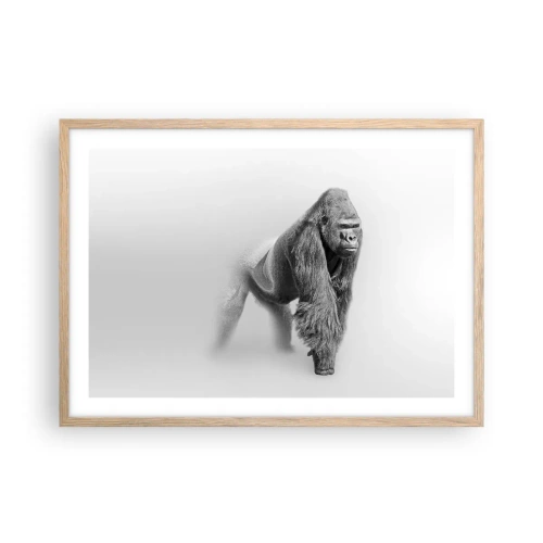 Poster în ramă de stejar deschis - Încrezător în puterea lui - 70x50 cm