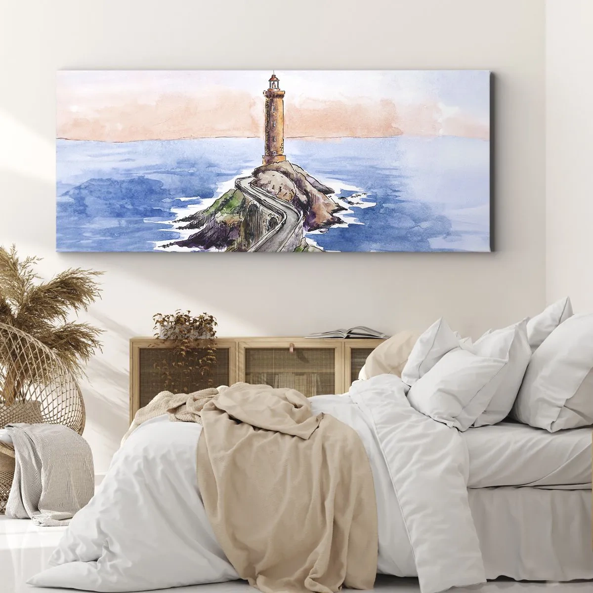 Tablou pe pânză - Cu fața la mare - 160x50 cm