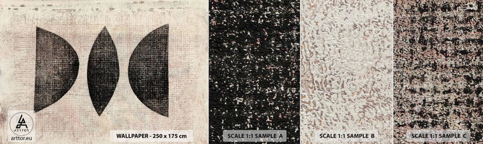 Mostră tapet Premium Canvas - Abstracție etnică - Abstracția, Bucată, Artă Modernă - 100x30 cm