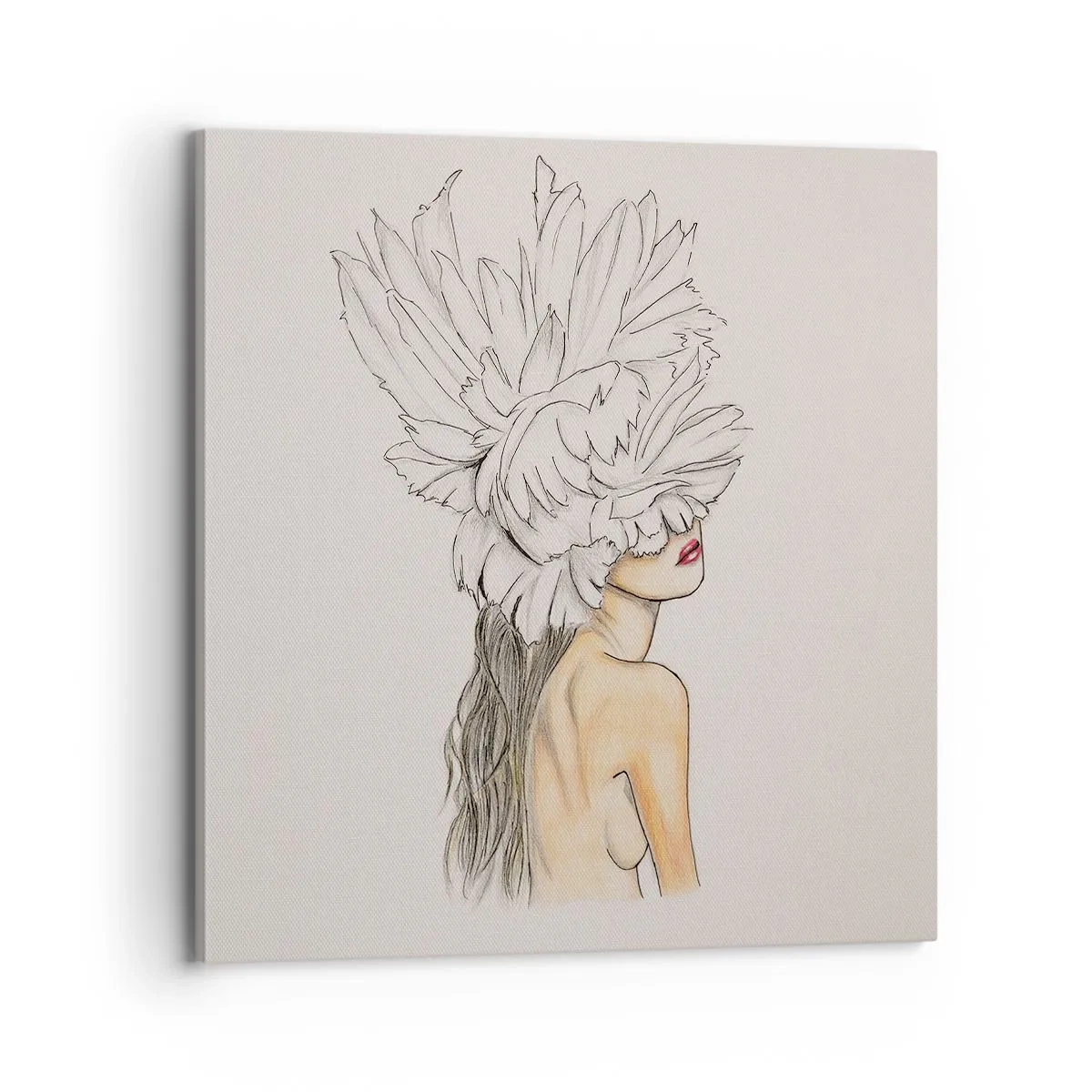 Tablou pe pânză - Frumusețe încoronată - 70x70 cm