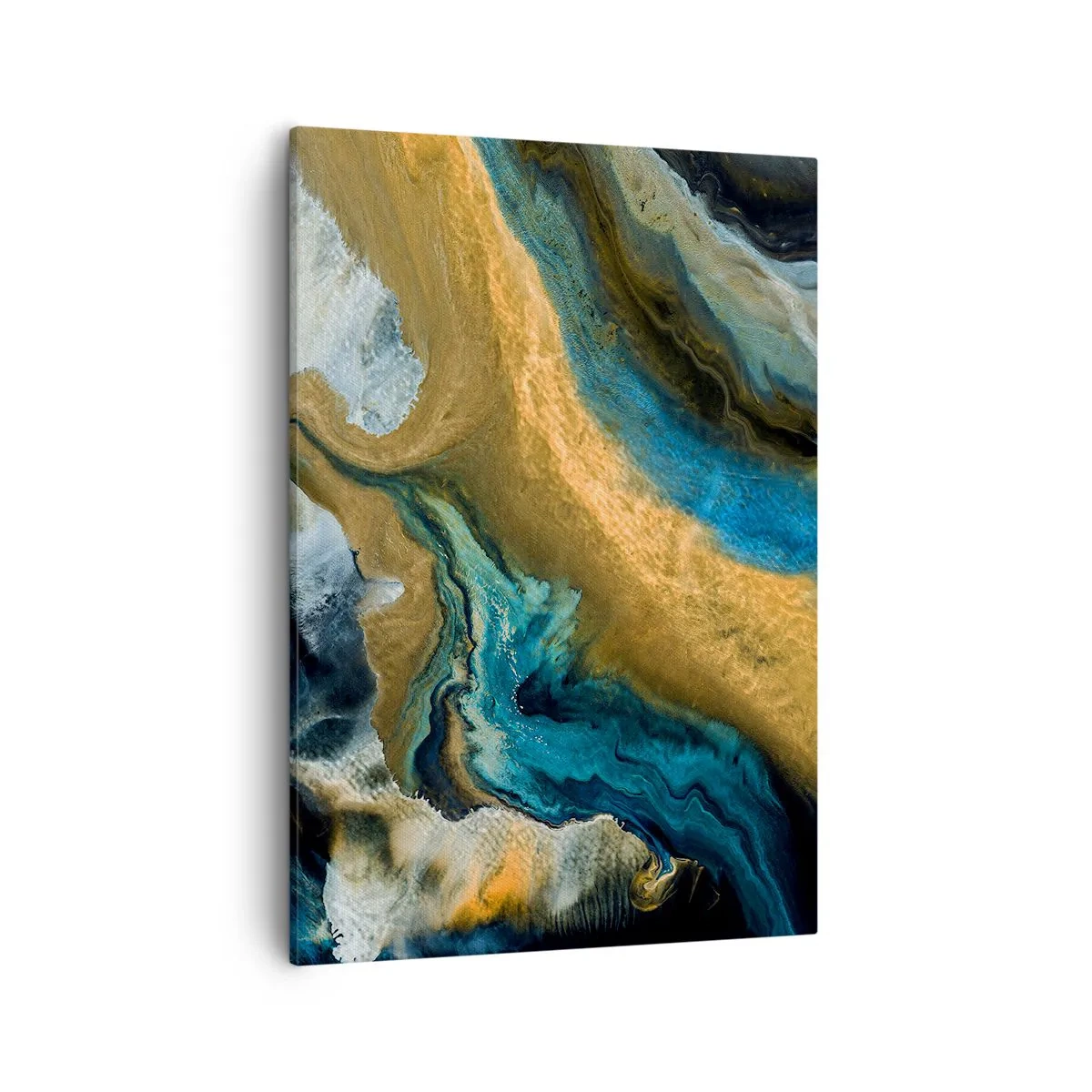 Tablou pe pânză - Albastru - galben - influență reciprocă - 50x70 cm