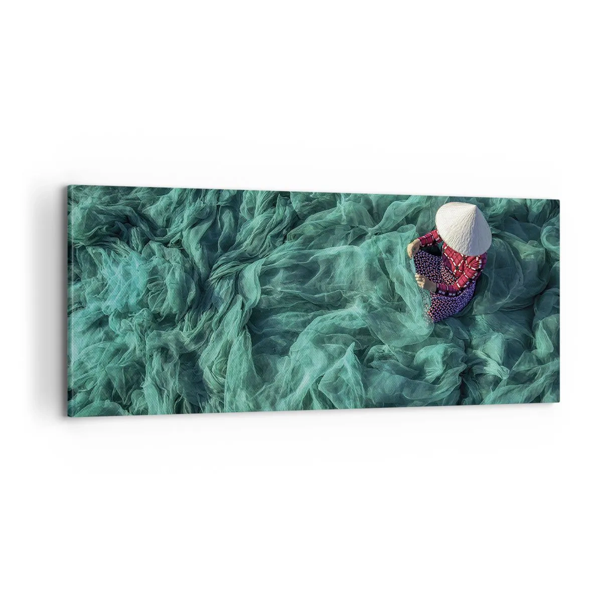 Tablou pe pânză - Într-o mare de rețea - 100x40 cm