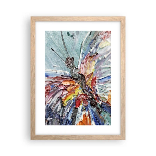 Poster în ramă de stejar deschis - Pictat de natura - 30x40 cm