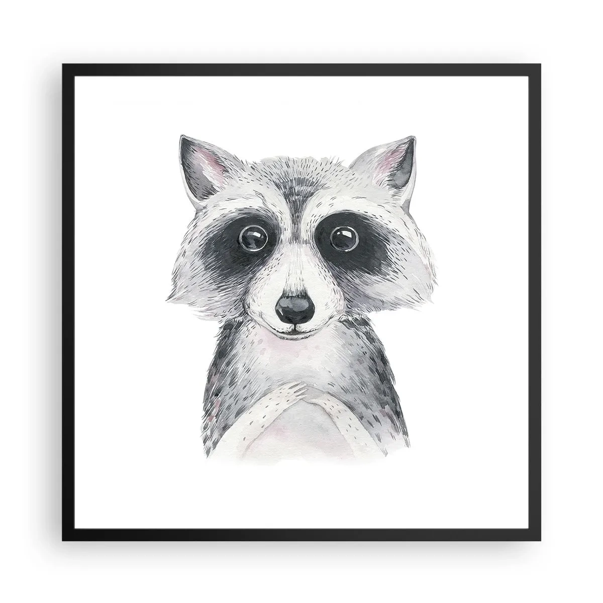 Poster în ramă neagră - Un moment pentru emoții - 60x60 cm