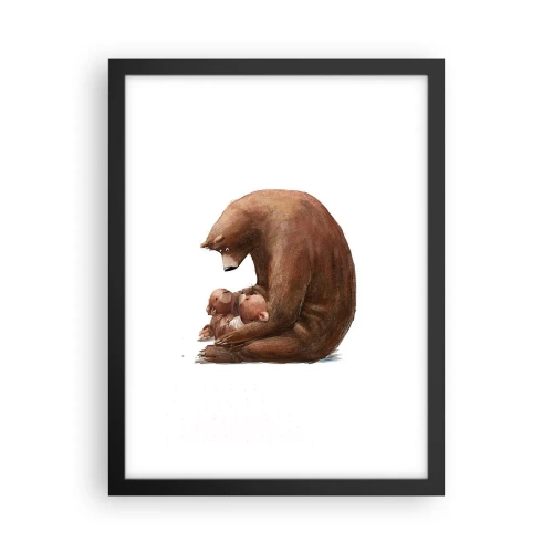 Poster în ramă neagră - Vise plăcute, copii - 30x40 cm