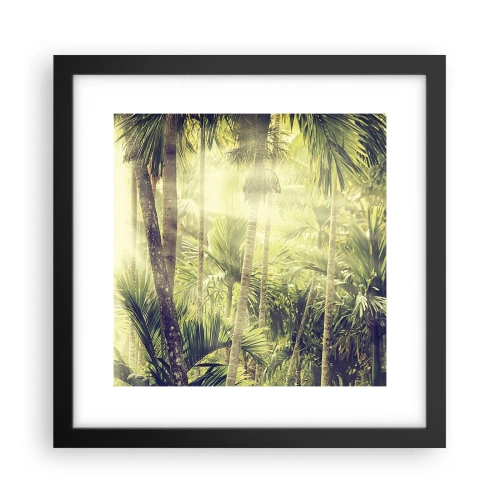 Poster în ramă neagră - Ardoare verde - 30x30 cm