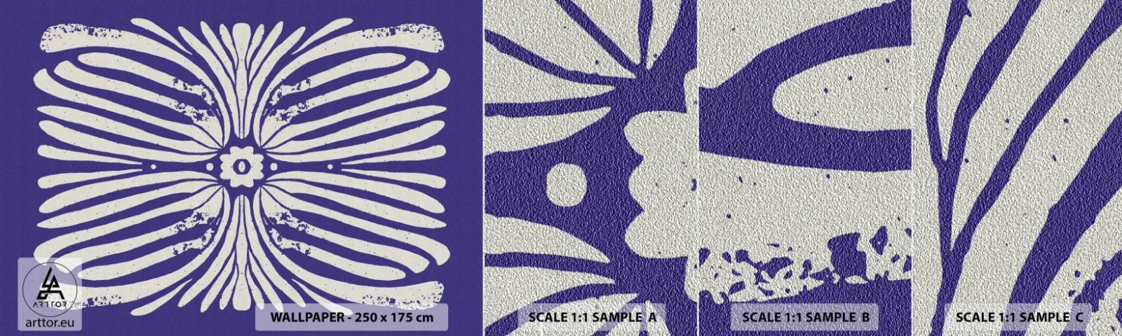 Mostră tapet Premium Sand - Inspirații etnice - Boho, Botanic, Bucată - 100x30 cm