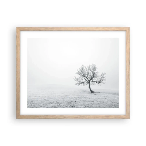 Poster în ramă de stejar deschis - Împotriva neantului - 50x40 cm