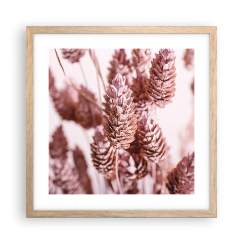 Poster în ramă de stejar deschis - Aparent discrete - 40x40 cm