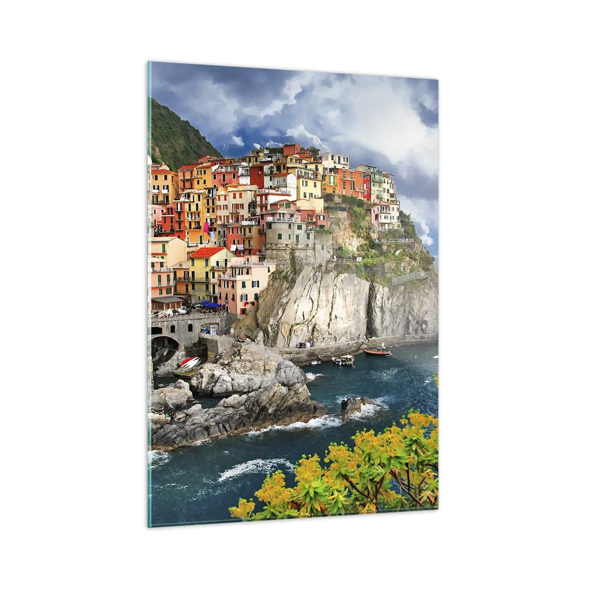 Tablou pe sticlă - Îmbrățișați de stânci - 50x70 cm