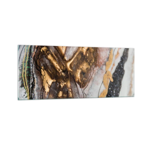 Tablou pe sticlă - Elementul pământ - 100x40 cm