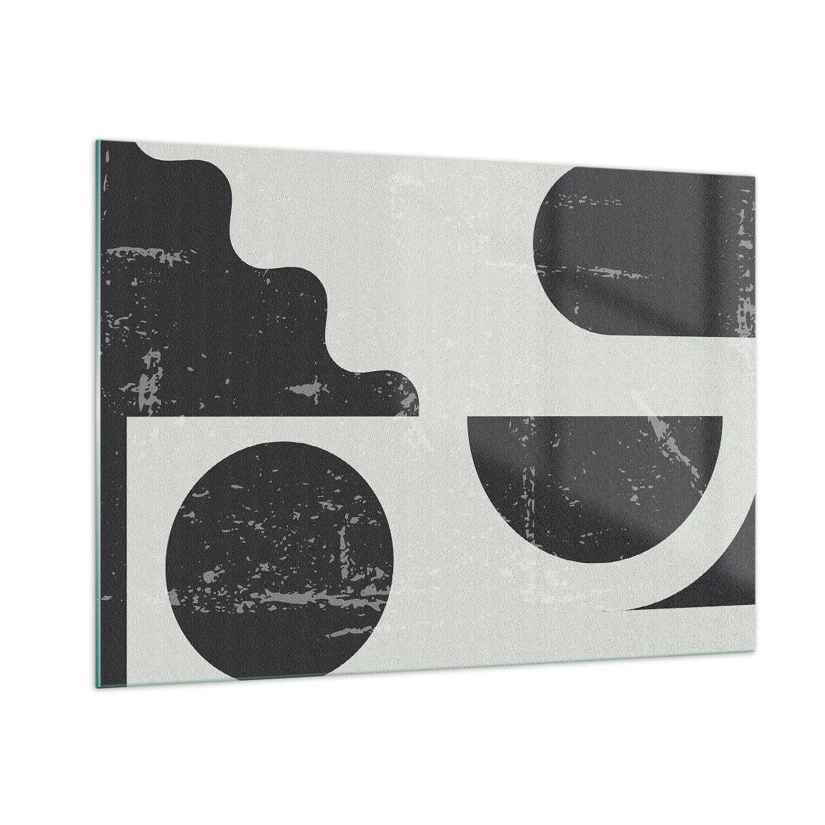 Tablou pe sticlă - Compoziție deasupra și dedesubt - 100x70 cm