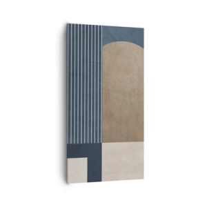 Tablou pe pânză - Compoziție de simplitate și rotunjime - 65x120 cm