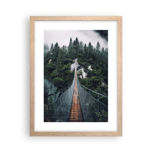 Poster în ramă de stejar deschis - Numai pentru vulturi - 30x40 cm