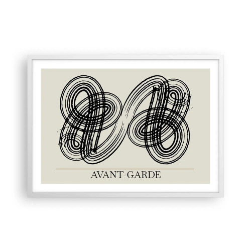 Poster în ramă albă - A apărut spontan - 70x50 cm