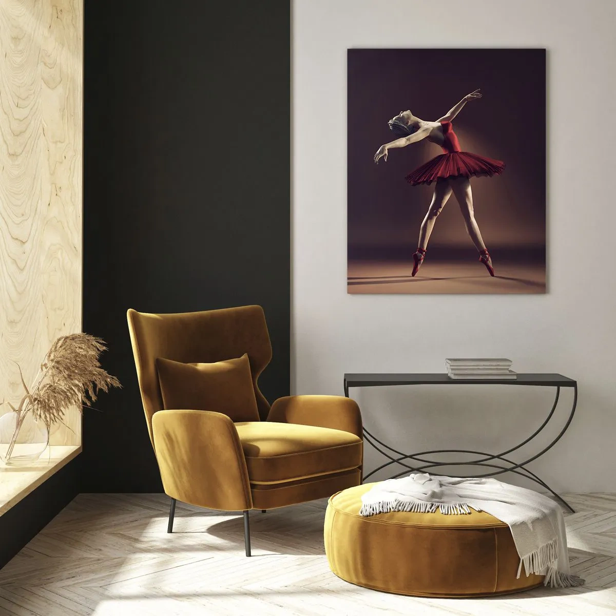 Tablou pe sticlă - Prima balerină - 80x120 cm