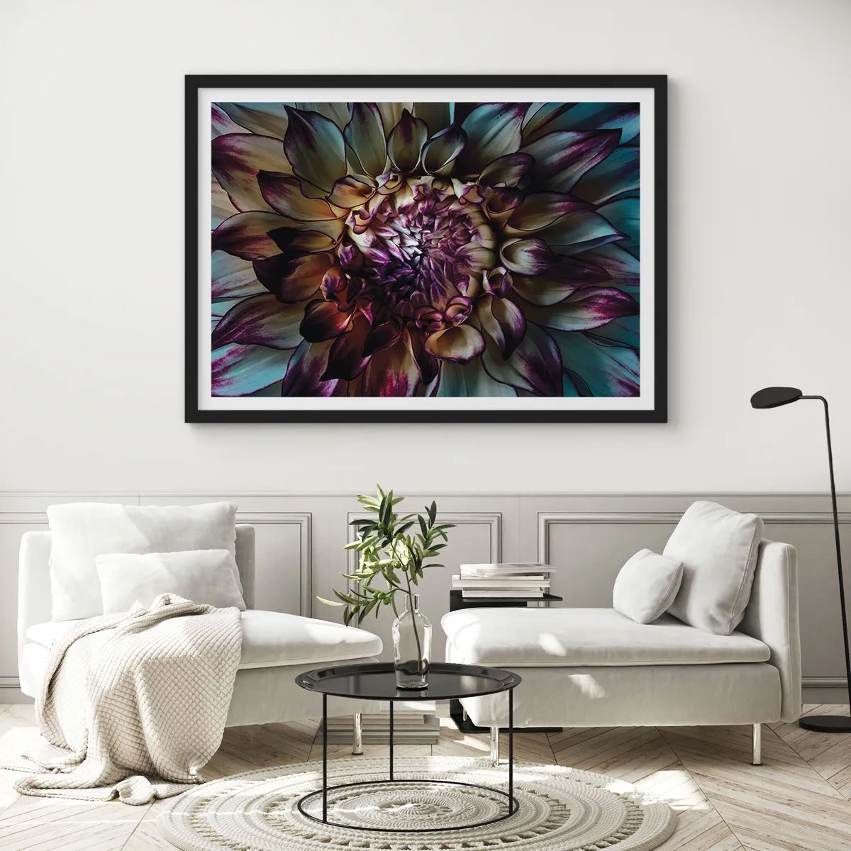 Poster în ramă neagră - Înflorirea tinereții - 70x50 cm
