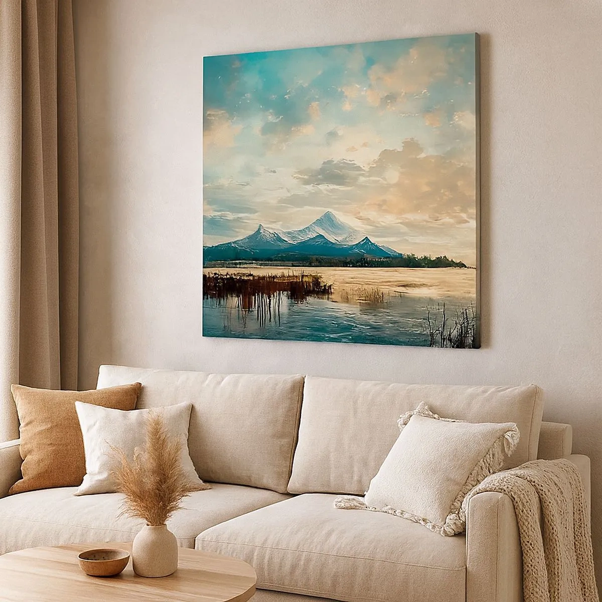 Tablou pe pânză - Sub protecția cerului - 30x30 cm