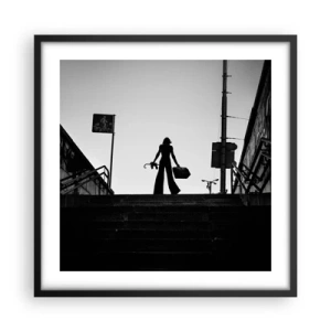 Poster în ramă neagră - Rătăcire urbană - 50x50 cm